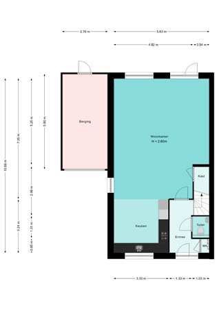 Floorplan - Jacob de Boerweg 4a, 3864 EZ Nijkerkerveen